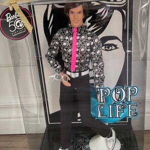 KEN 50th ANNIVERSARY POP LIFE BARBIE DOLL PLATINUM LABEL VERY RARE 2008